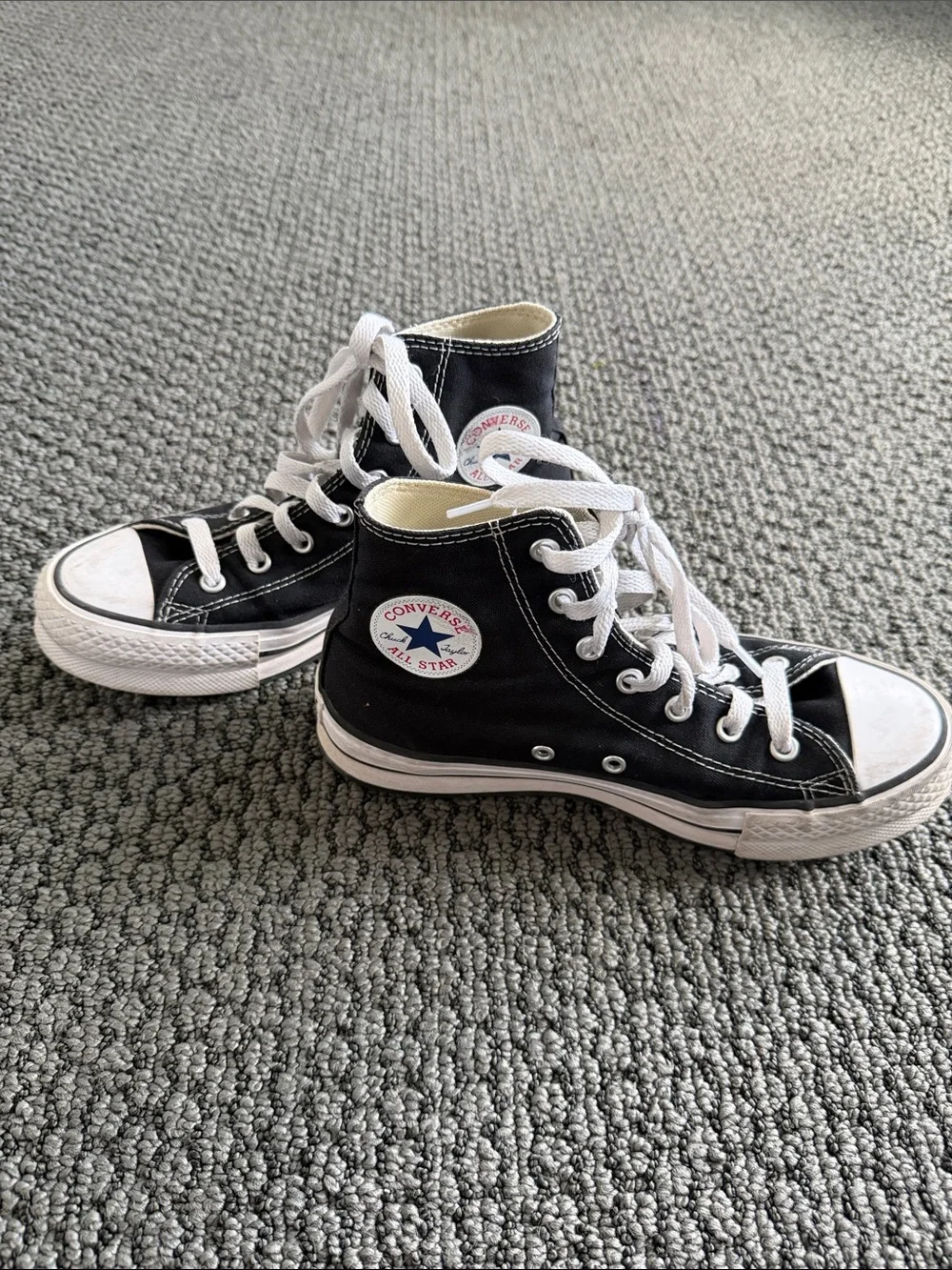 Converse Black and White Kids High Top Sneakers
